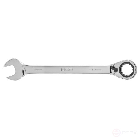Ключ комбинированный с трещоткой 19 мм, 09-331