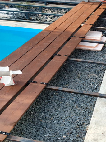 Крепежи для террасной доски 100 штук зазор 2 мм полиамид