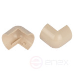 Внешний угол ЭРА OC-KK-30-13-B для полукруглого кабель-канала бежевый 30х13мм 2шт/комплект