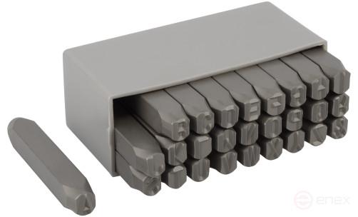 Набор клейм буквенных латиница 8мм (стальные) BERIL