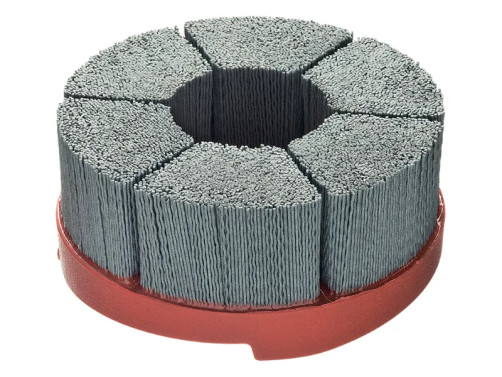 Щетка набивная HFB, диаметр 150 мм, нейлон абразив SIC K 80/1,20 мм, высота ворса 40 мм, посадочное отверстие 32 мм с двойным шпоночным пазом