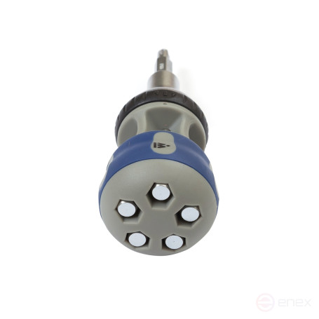 Screwdriver with replaceable inserts (bits), 7 in 1 MASTER 049-7B