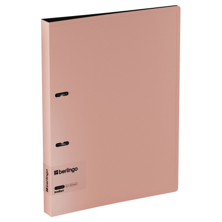 Folder on 2 Berlingo "Instinct" A4 rings, 35 mm, 700 microns, D-rings, with inner pocket, flamingo
