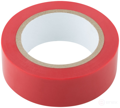 PVC self-extinguishing electrical tape 19 mm x 0.13 mm x 10 m (red)