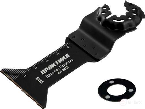 Насадка для МФИ ПРАКТИКА режущая Т-образная, BiM, по металлу и дереву, 44 мм, крупный зуб (240-270)