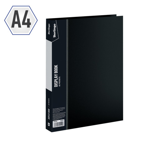 Folder with 60 Berlingo "Standard" inserts, 21 mm, 700 microns, black