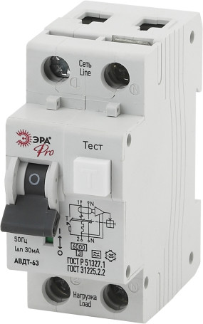 Automatic differential current switch ERA PRO NO-901-92 AVDT 63 C40 30mA 1P+N type A
