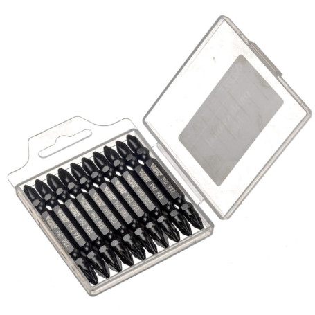 Бита двусторонняя магнитная PH2/PZ2 х 65мм 10шт.