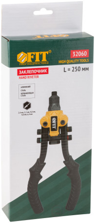 Заклепочник силовой двуручный компактный 2,4-6,4 мм (250 мм)