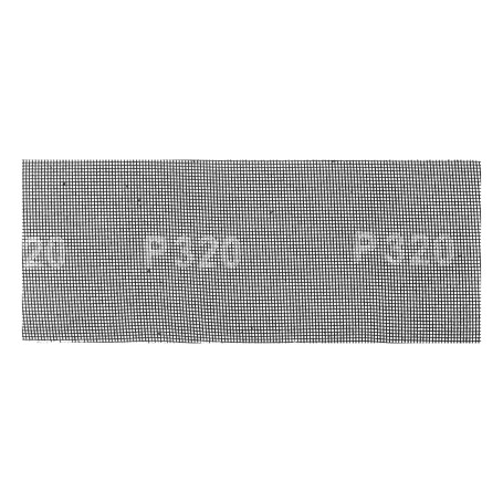 Abrasive mesh, P 320, 115 x 280 mm, 5 pcs Denzel