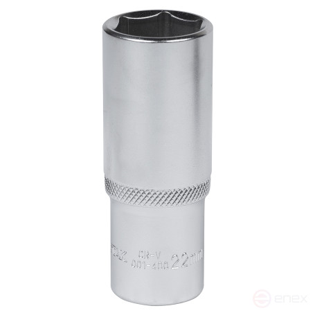 Deep hexagon socket 1/2", 22 mm MASTAK 001-40022