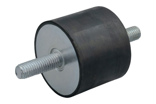 Cylindrical vibration isolator with external thread, type EC (A) M8x23 61.18 kg A00005.16003003008