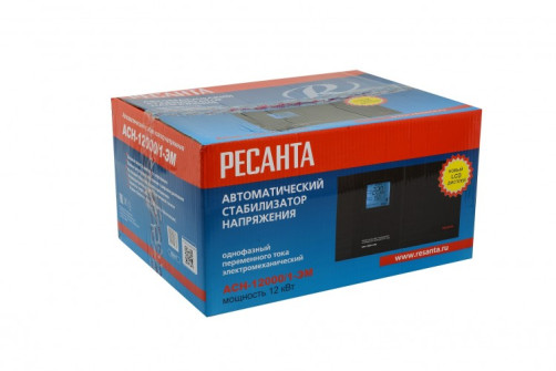 Стабилизатор напряжения РЕСАНТА АСН-12000/1-ЭМ