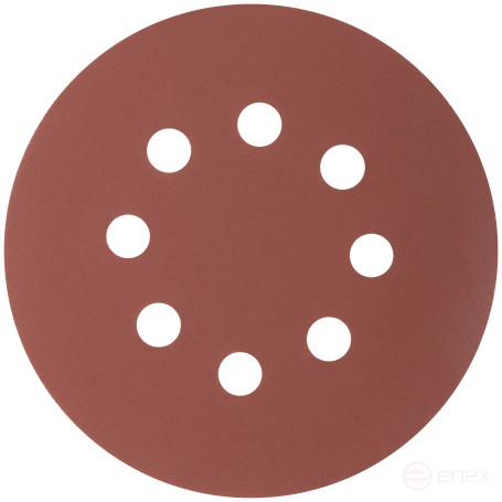 Круги абразивные шлифовальные перфорированные на ворсовой основе под "липучку" (Р400, 125 мм, 5шт.), CUTOP Profi