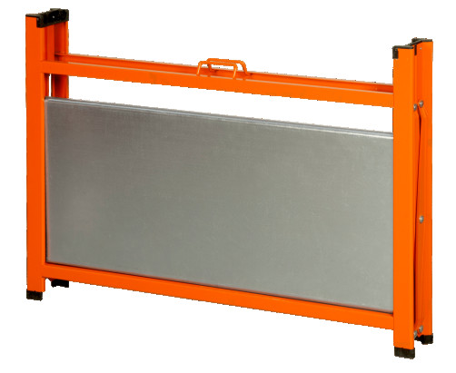 Portable workbench made of MDF and galvanized countertops orange 970 x 510 x 840 mm