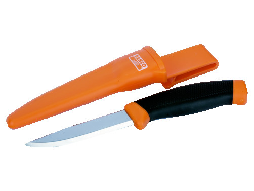 Прочный нож с твердым лезвием из нержавеющей стали, 2-компонентная ручка, розничная упаковка