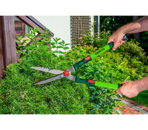 Hedge Shears with wavy blades telescopic 670 - 880 mm