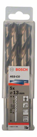 Metal drills HSS-Co , DIN 338 13 x 101 x 151 mm, 2608585905