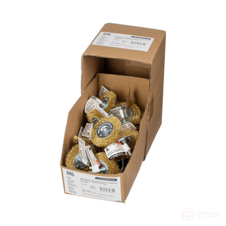 Щетка 841 диск., гофр. ЛАТУНЬ для дрелей хв 6 мм D38 мм BS 0,3 уп. 1/150/450