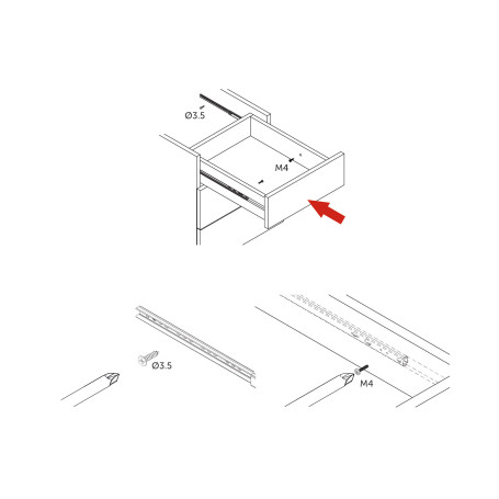 Ball guide L-310 h=17 AKS