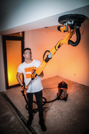 Шлифовальная машина для стен и потолка Villager VDS 625