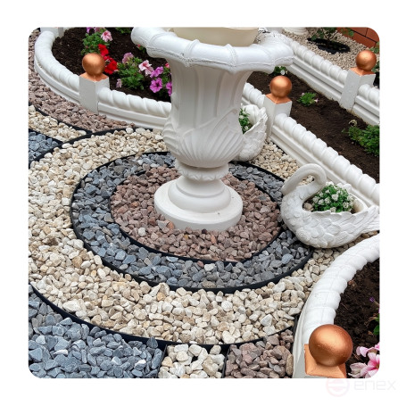 Garden peg for Mango Geoplastboard series curb tape, 22cm set of 30 pcs., black