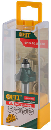 Фреза кромочная калевочная с нижним подшипником DxHxL=25,4x13x53,5 мм