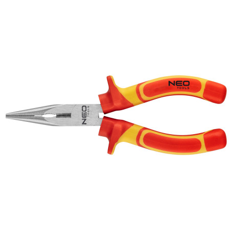 Elongated straight pliers 160 mm, 1000V, CrV, polished