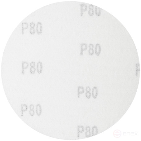 Круги шлифовальные сплошные (липучка), алюминий-оксидные, 125 мм, 5 шт. Р 80