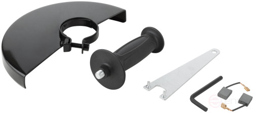 Angle grinder 2200 W; 6200 rpm; ClK 230 mm; 4.6 kg; used brushes; incline; float.start; repeat; box