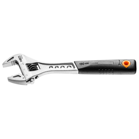 Adjustable wrench 150 mm, range 0-24 mm