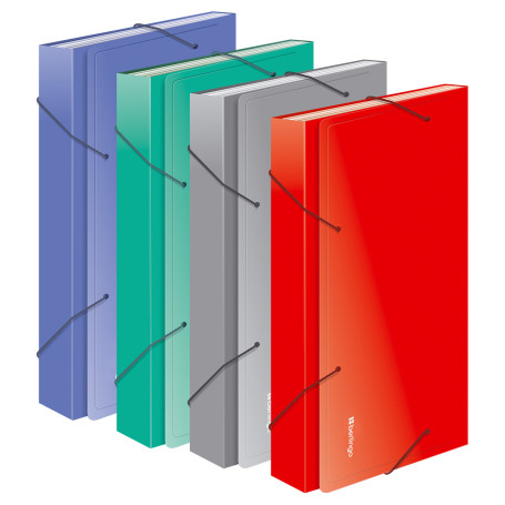 Folder of 13 Berlingo "Standard" compartments, A4, 700 microns, with elastic band, assorted