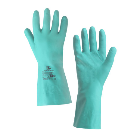 KleenGuard® G80 Chemical Protection Gloves - 33cm, customized design for left and right hands / Green /L (5 packs x 12 pairs)