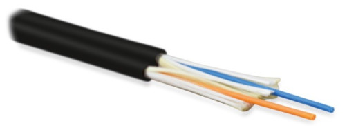 FO-D2-IN-504-2- LSZH-BK fiber optic cable 50/125 (OM4) multimode, 2 fibers, duplex, zip-cord, dense buffer coating (tight buffer) 2.0 mm, for internal laying, LSZH, ng(A)-HF, -40°C – +70°C, black