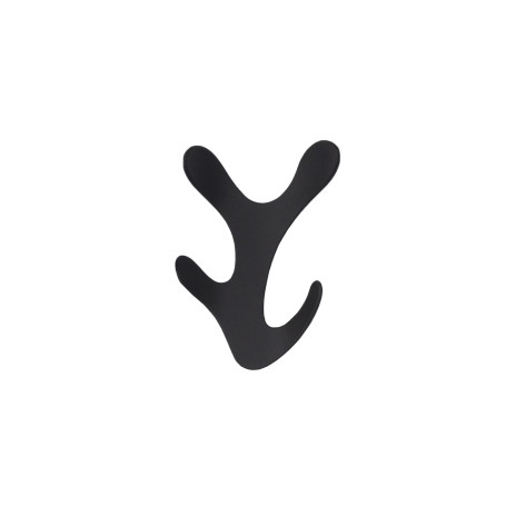 Крючок меб. четырехрожковый мет. KORAL черный матовый AKS