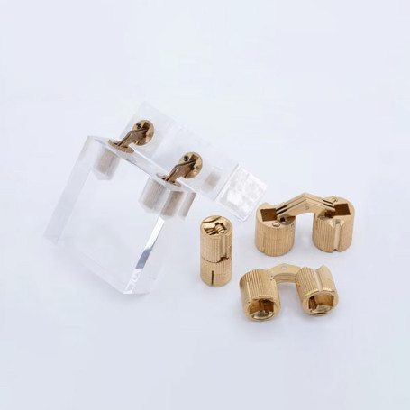 Cylindrical loop d14mm gold AKS