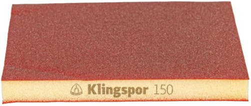 Elastic sanding sponge, double-sided filling SW 501 TR, 96 x 123 x 12.5, 353263