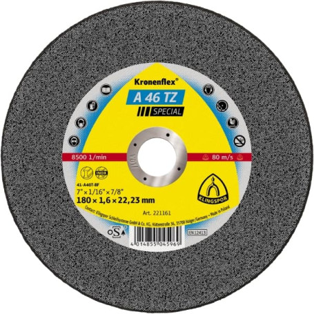 Отрезной круг INOX A 46 TZ Special, 180 x 1,6 x 22,23