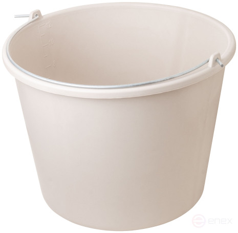Construction plastic elastic bucket for mixing 12 l mortar