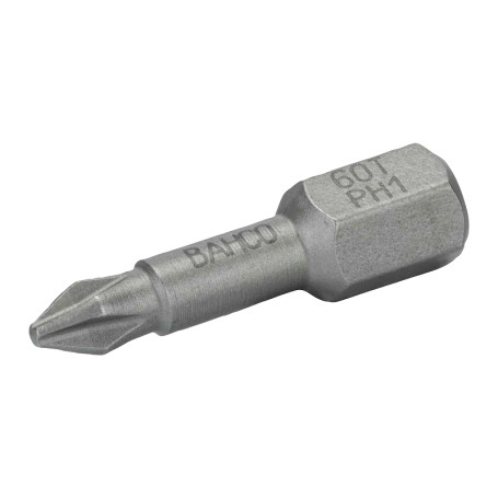 Phillips screw bits, 25 mm 60T/PH1