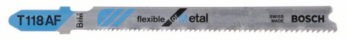 Пильное полотно T 118 AF Flexible for Metal, 2608634694