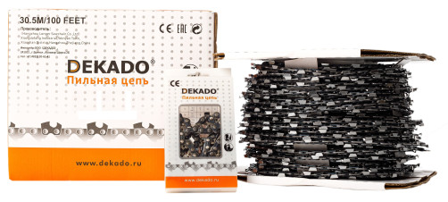 The coil of the DEKADO 35 S chain is 3/8" 1.5 mm.