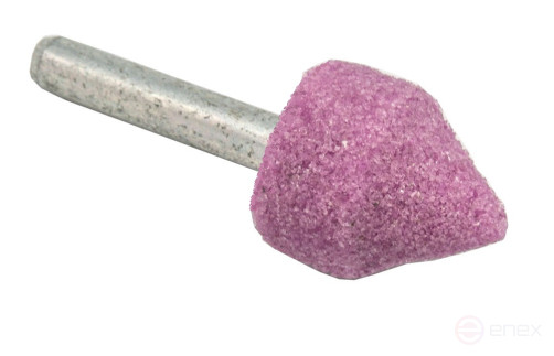 Шарошка абразивная ПРАКТИКА оксид алюминия, цилиндрическая заостренная 18х22 мм, хвост 6 м (641-176)