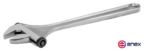 Разводной ключ с боковой гайкой и хромированной отделкой для тяжелых условий эксплуатации, длина 205/захват 29 мм