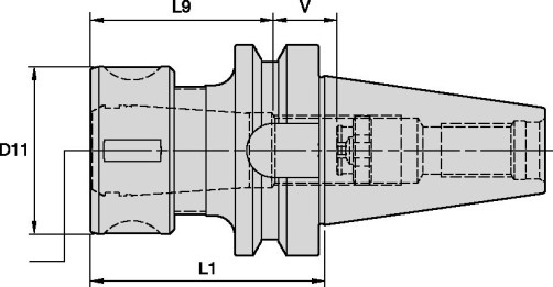 Collet chuck BT40TG075070M