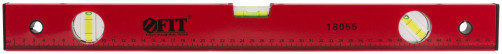 Уровень "Стандарт", 3 глазка, красный корпус, фрезерованная рабочая грань, шкала 500 мм