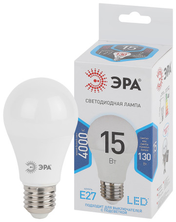LED lamp ERA STD LED A60-15W-840-E27 15W bulb neutral white light E27