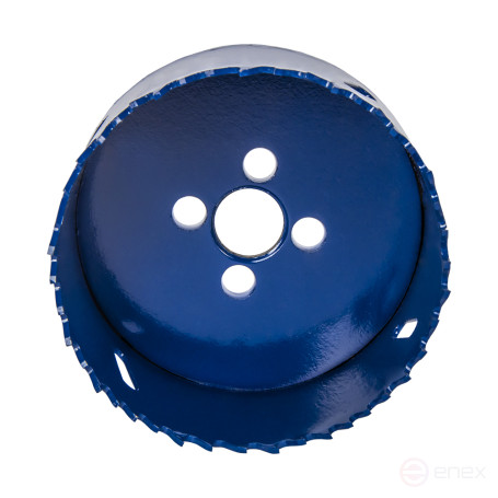 Коронка биметаллическая ПРАКТИКА 76 мм (1шт), клипса (036-049)