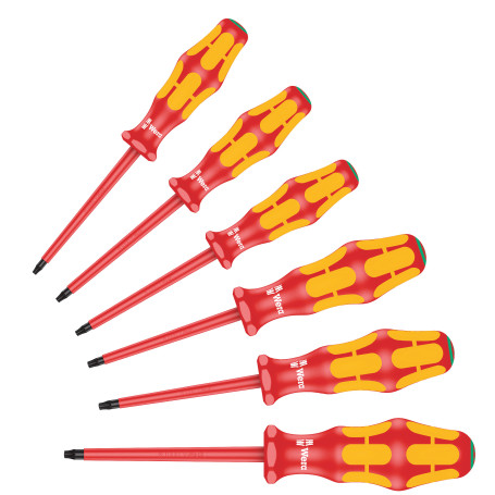 167 i/6 TORX® VDE Set of dielectric screwdrivers Kraftform Plus Series 100, 6 items