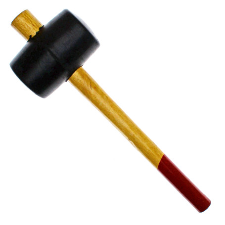 Киянка резиновая, черная, деревянная ручка 680гр, ЧЕГЛОК (12/24)